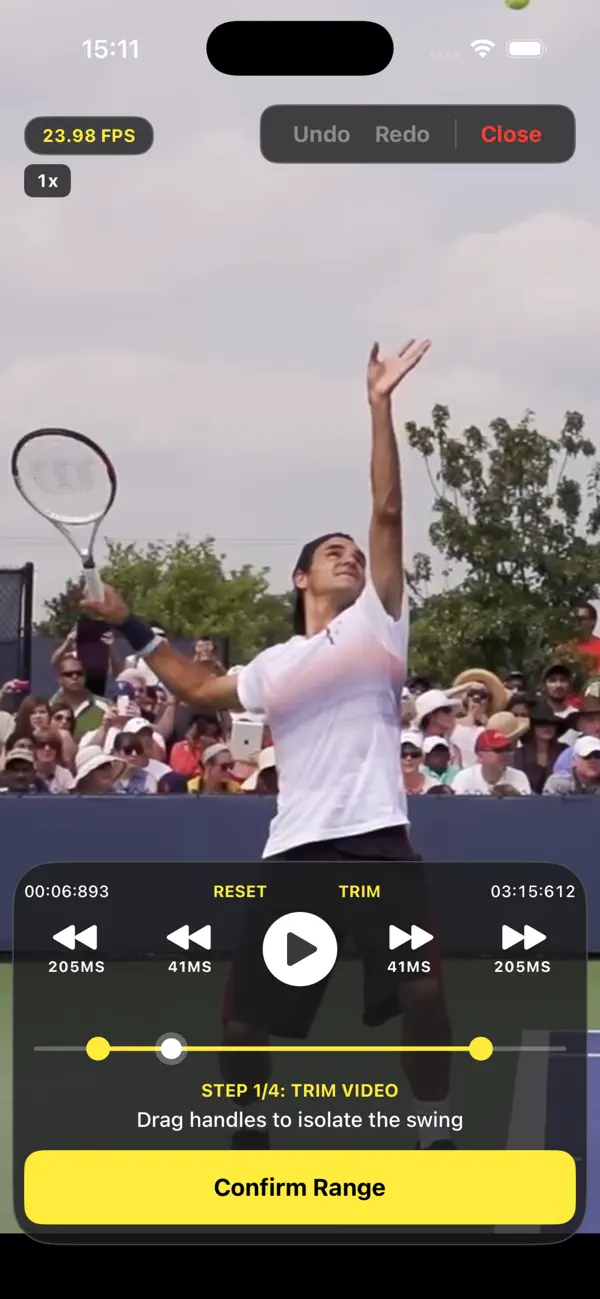 Tennis Radar app screenshot 1/7